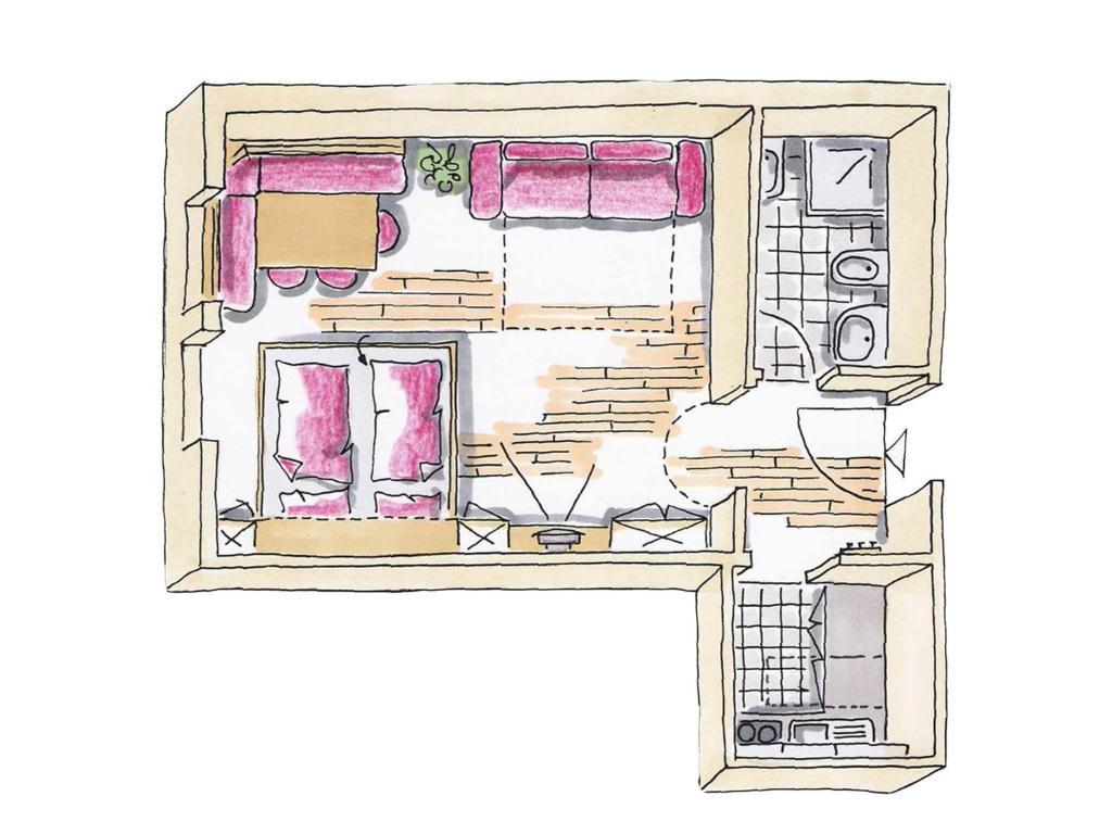 Residence Araldina San Cassiano  Δωμάτιο φωτογραφία